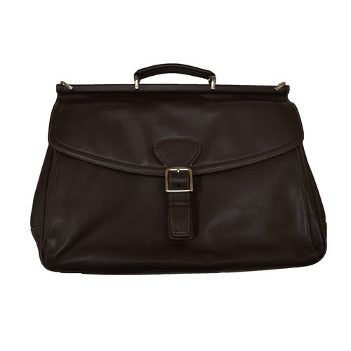 Nice Coach Classic Retro Black Vintage Leather Business Portfolio