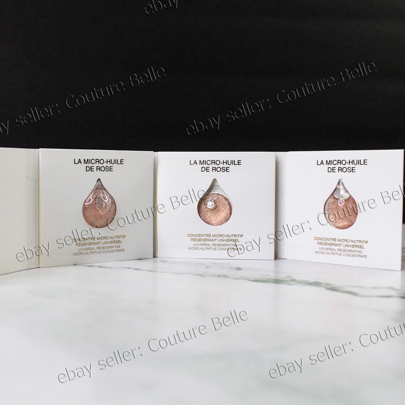 3x Dior Prestige La Micro Huile de Rose Advance Serum 1ml each x3