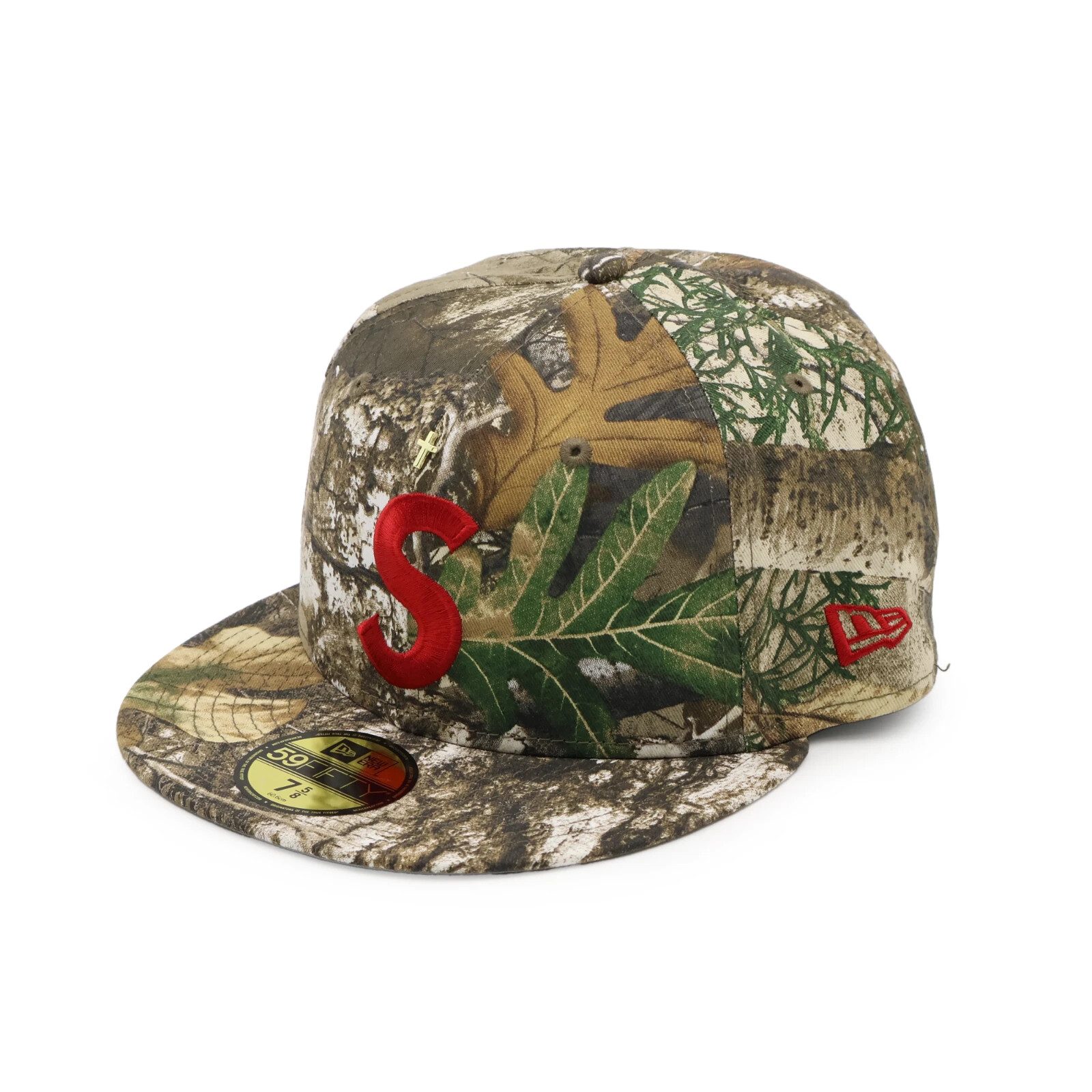 Supreme Gold Cross S Logo New Era RealTree Camo | eBay
