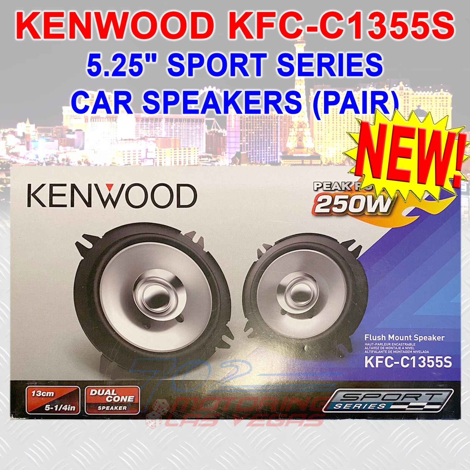 KENWOOD KFC-C1355S Sport Series 5-1/4