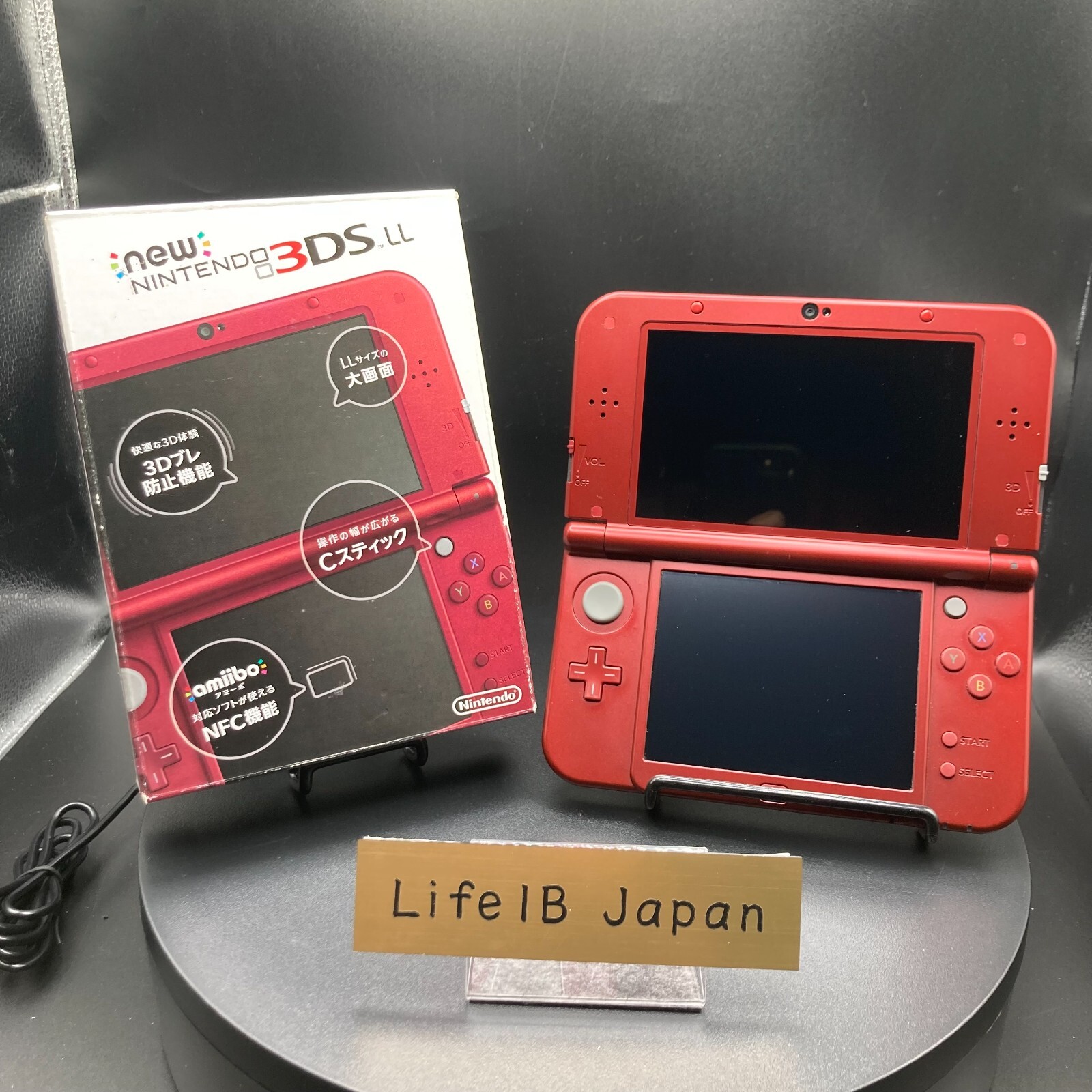 Nintendo New 3DS LL Metallic Red JP Handheld Gaming System RARE
