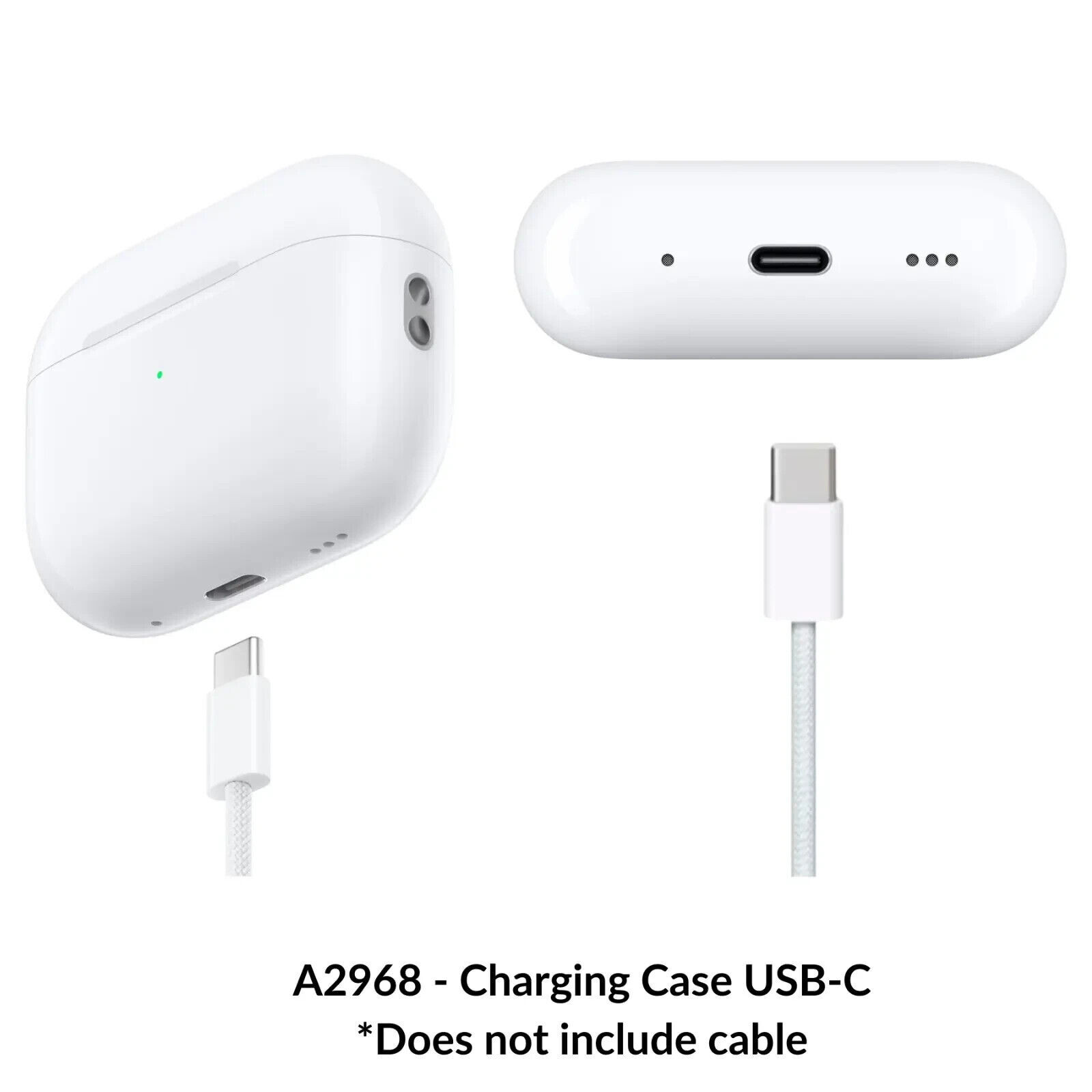 Apple AirPods Pro 2nd Gen USB-C MagSafe Charging Case A2968 - GOOD