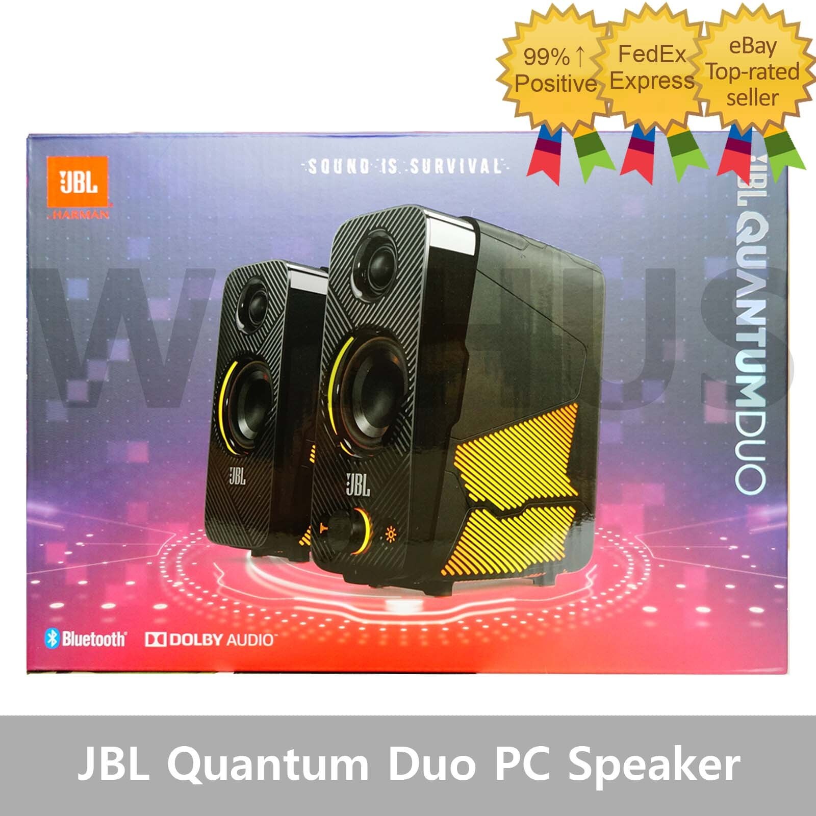 JBL Quantum Duo Bluetooth PC Speaker 20W RMS Sphere 360 Audio 7.1