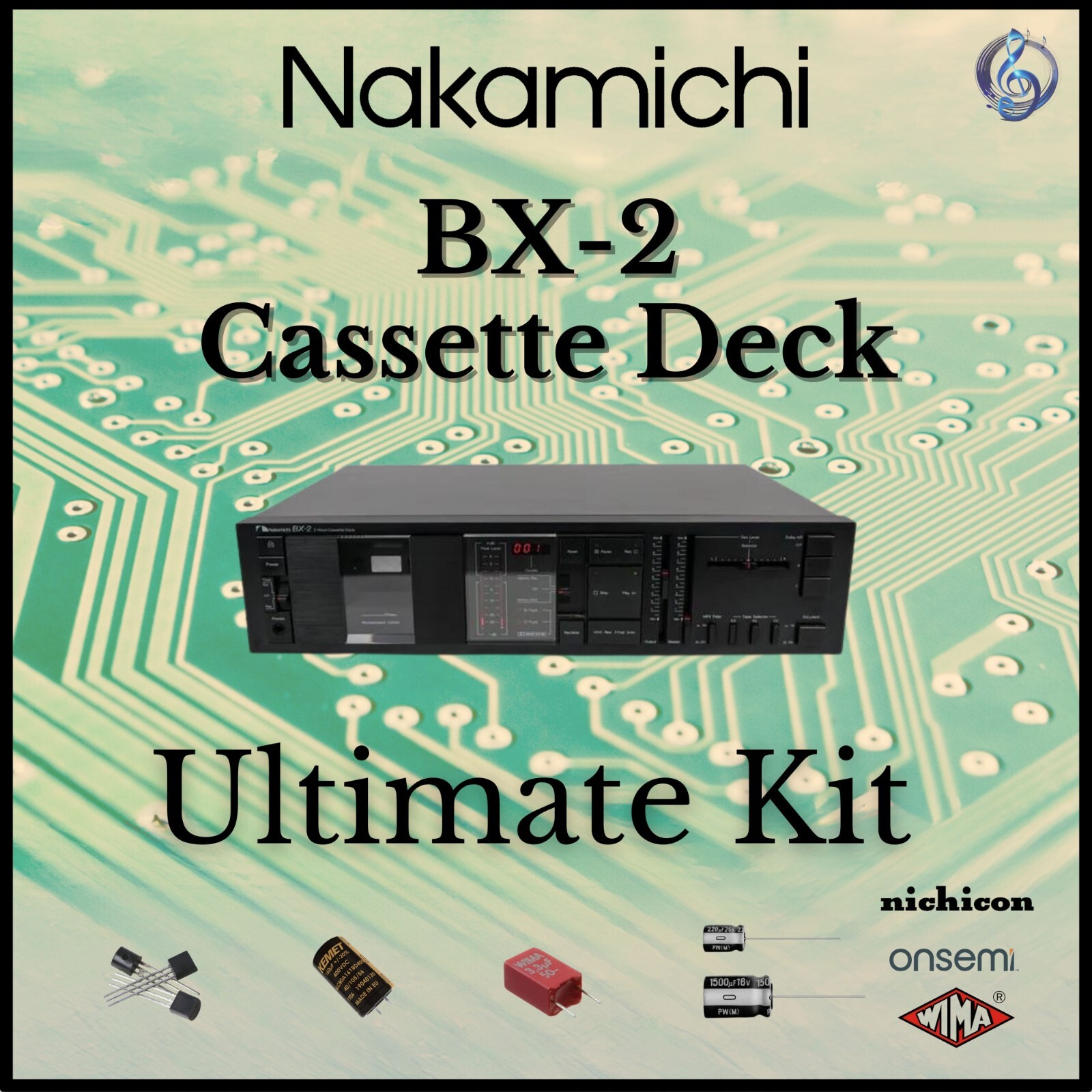Nakamichi BX-2 Cassette Deck Ultimate Upgrade Kit Genuine Parts