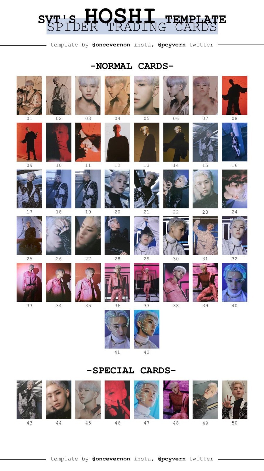 SEVENTEEN HOSHI SPIDER TRADING CARD PHOTOCARD OFFICIAL | eBay