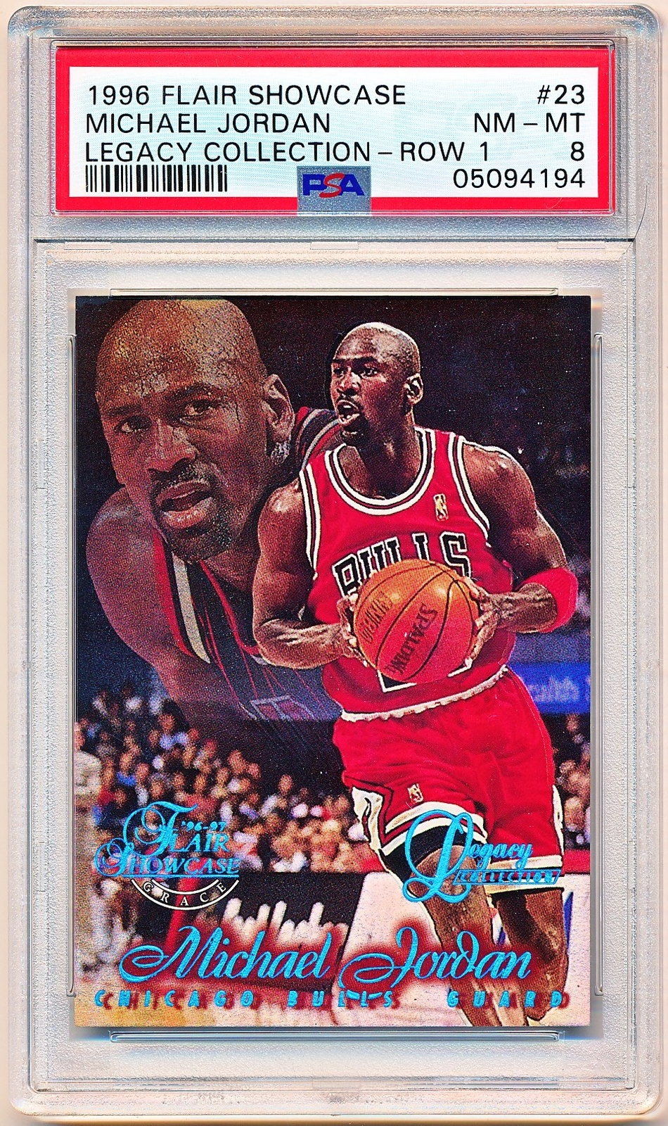 1996-97 Flair Showcase Michael Jordan Row 1 Legacy #23 (045/150