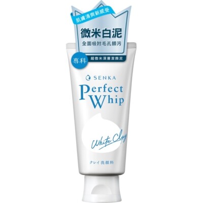 SHISEIDO Senka Perfect Whip WHITE CLAY Facial Cleansing Foam 3.0