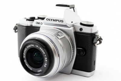 Olympus OM-D E-M5 16.1MP 14-42mm Lens Kit Silver [Exc+++] w/Flash