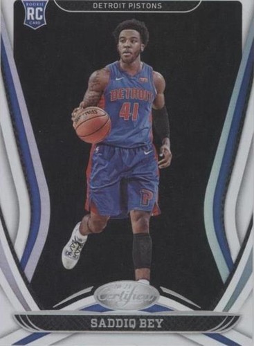 2020-21 Certified Fresh Faces Signature Saddiq Bey Rookie