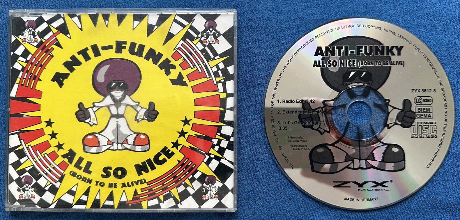 ANTI FUNKY All So Nice (Born To Be Alive) 1997 CD Maxi-Single