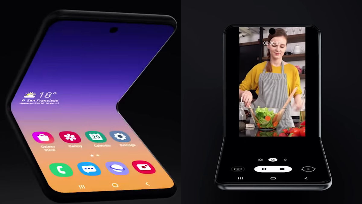 Samsungが「縦折り型」折りたたみ式スマホのコンセプトを発表 - GIGAZINE