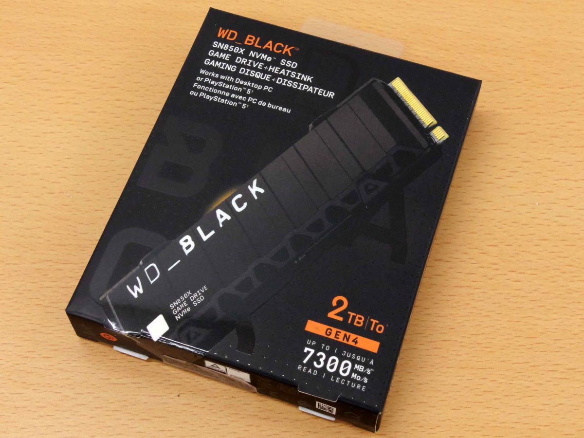 最大読み出し速度7300MB/sの爆速SSD「WD_BLACK SN850X NVMe SSD」の