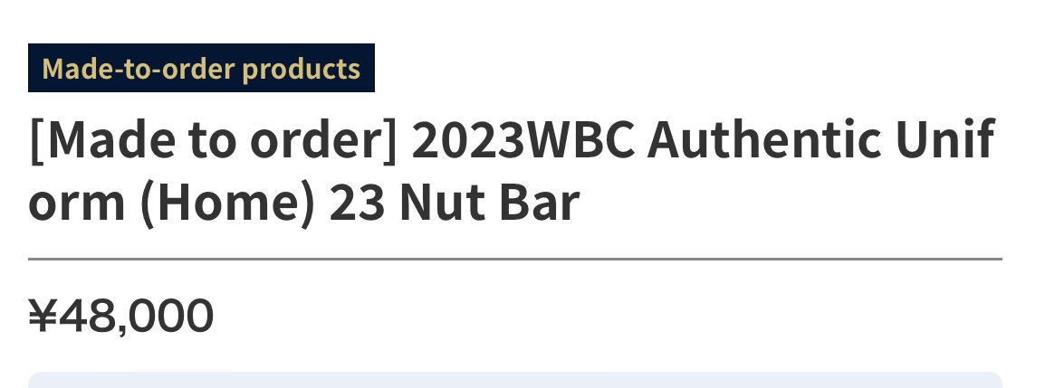 Lars Nootbaar official Team Japan authentic jersey now for sale