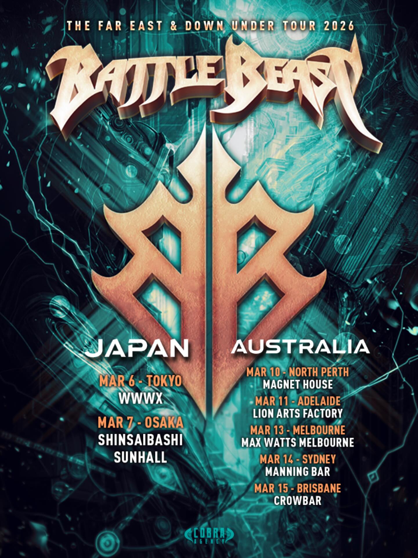 Battle Beast announce Japan and Australia tour : r/PowerMetal