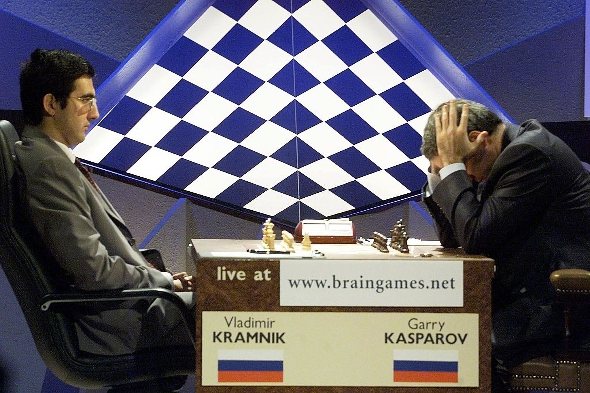 Garry Kasparov and Vladimir Kramnik at the end of their world