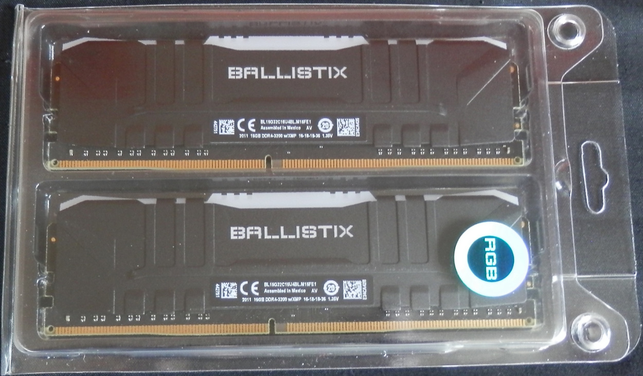 Review] 32GB (2x16GB) Crucial Ballistix RGB DDR4 3200MHz