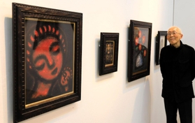 女神像を描く画家 石井一男さん、神戸で個展 | 総合 | 神戸新聞NEXT