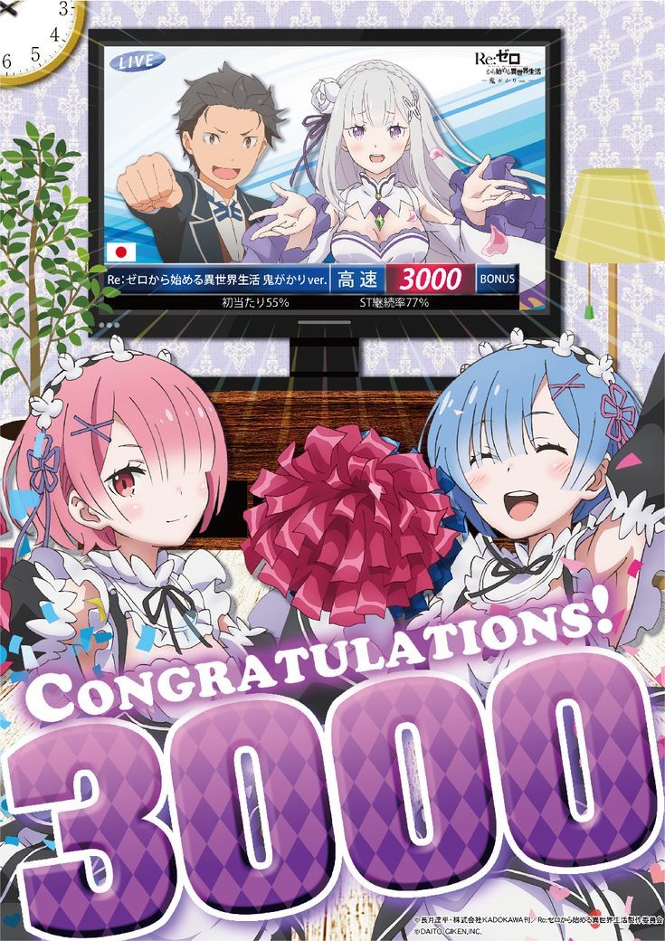 Re:ゼロから始める異世界生活 鬼がかりver.スペックポスター