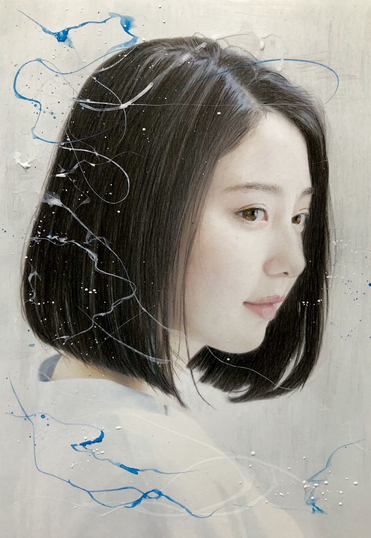 色鉛筆画 人物画 女性