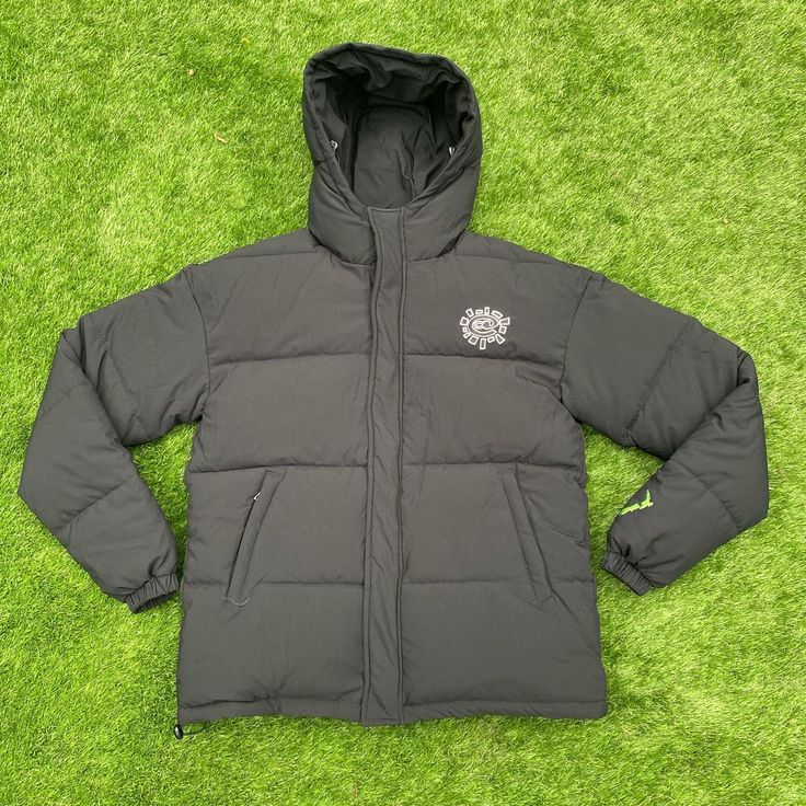 Always Do What You Should Do Black Puffer Jacket - - Depop