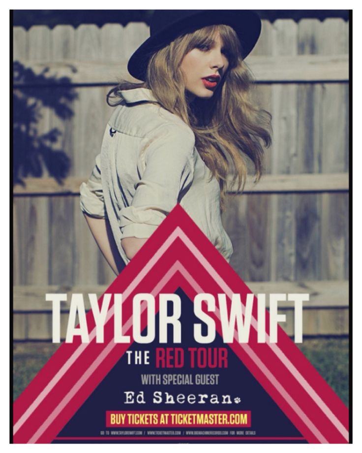 Taylor Swift - The RED Tour Poster
