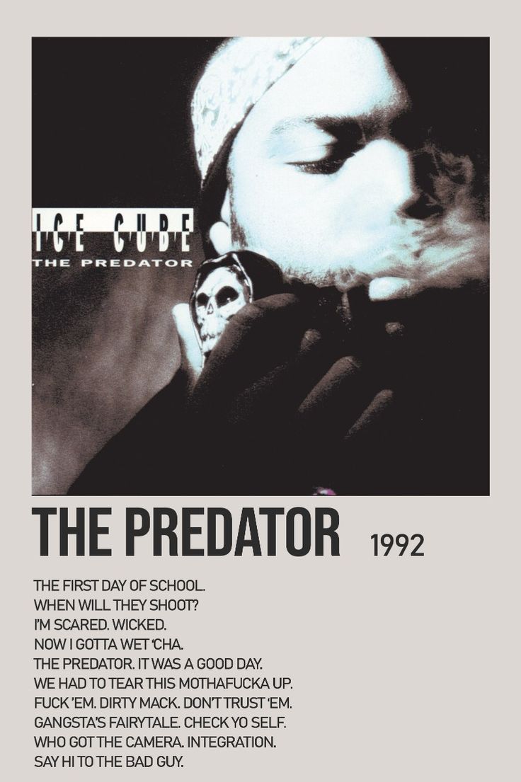 The Predator by Ice Cube │ Album Poster