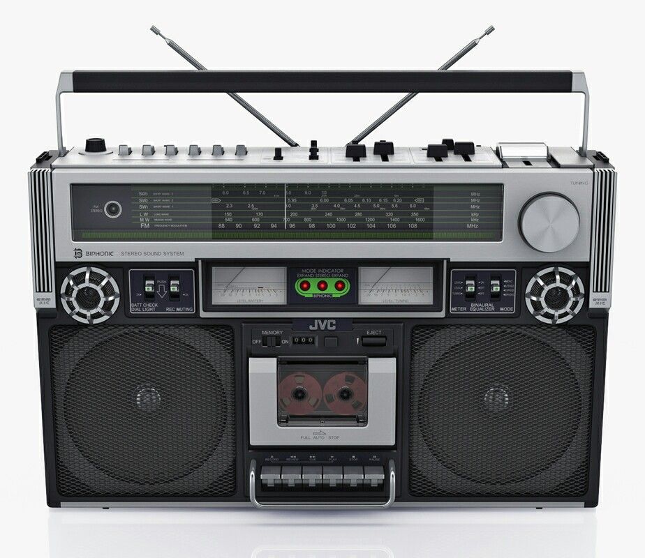 VICTOR ビクター RC-838 ステレオラジカセ。