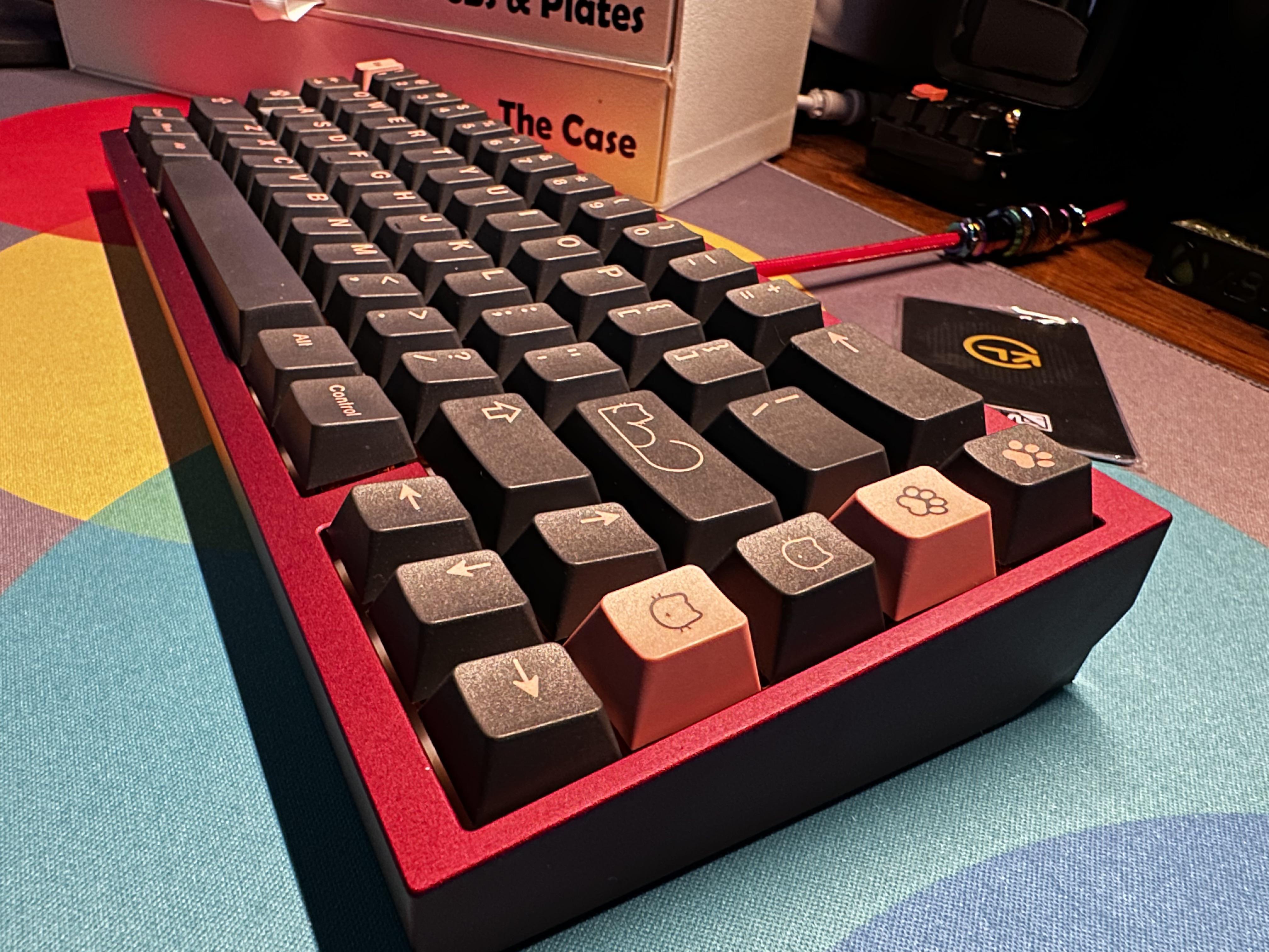 OwLab Link65 Red/ Chroma with GMK pono : r/MechanicalKeyboards