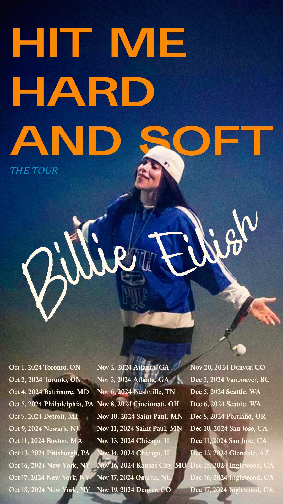 Hit me hard and soft tour poster concept : r/billieeilish
