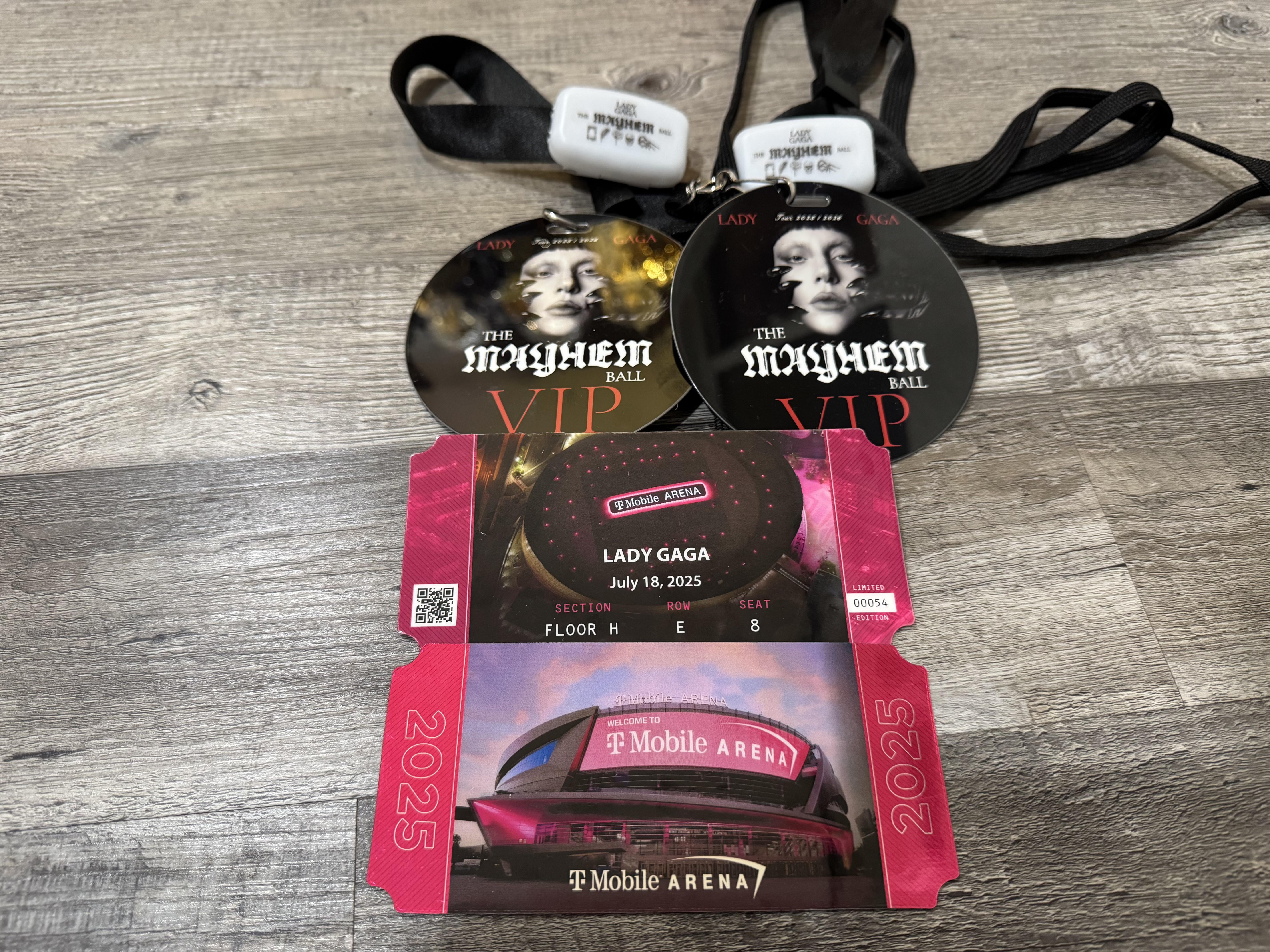 VIP souvenir tickets : r/LadyGaga