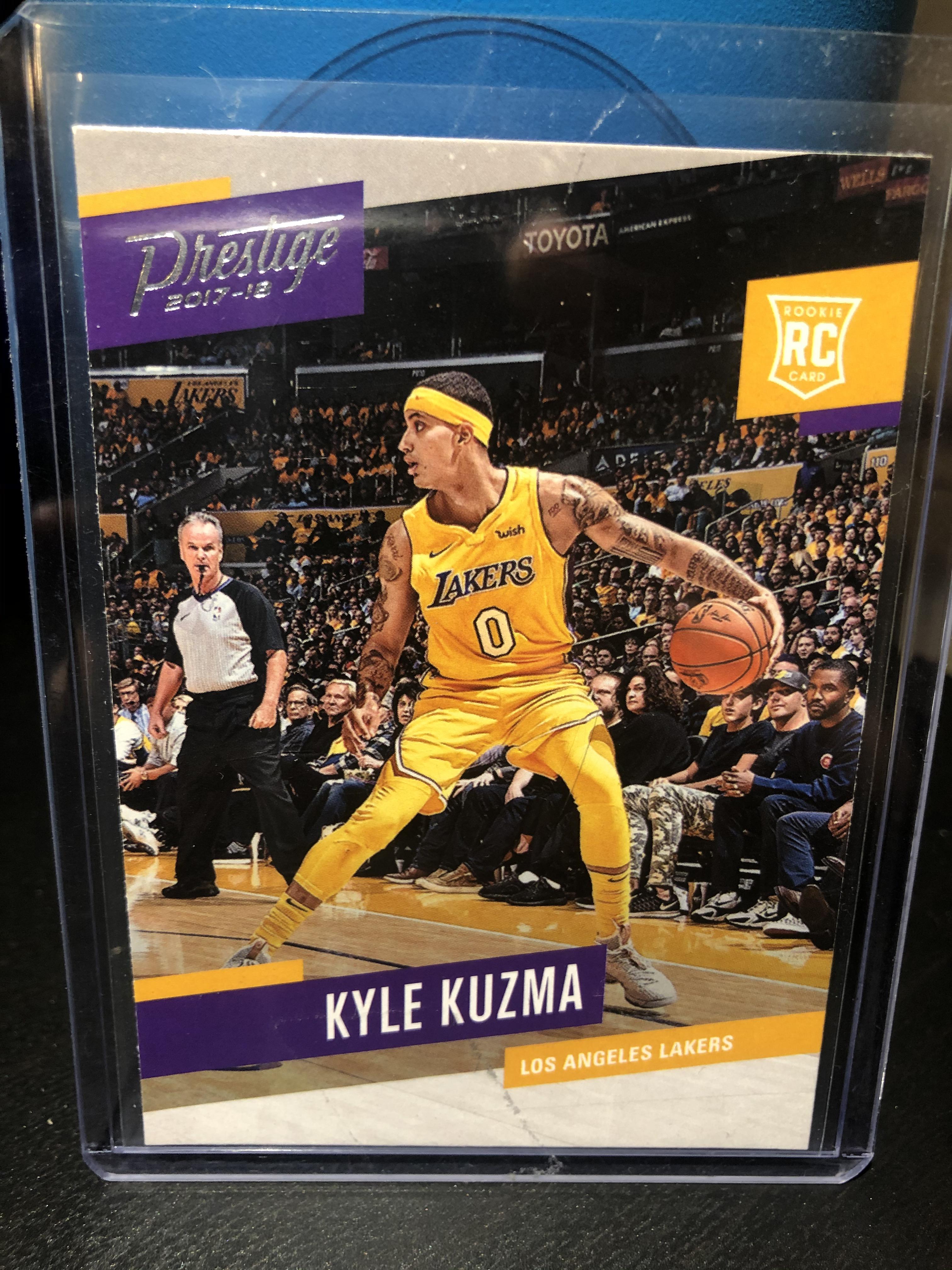 Kyle Kuzma Rookie Card with a special guest appearance in the
