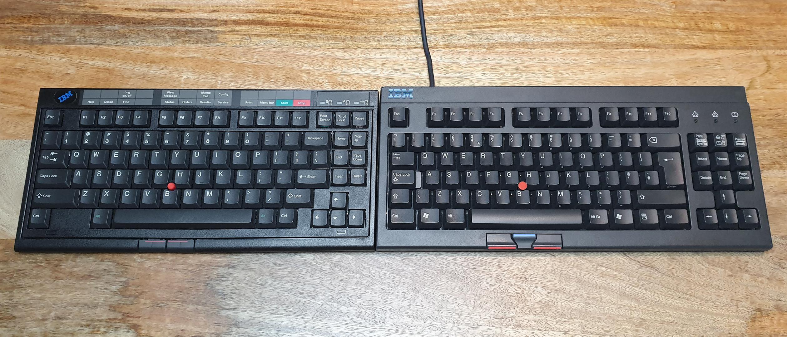 IBM M4-1 Space Saver Keyboard and IBM RT3200 Space Saver II