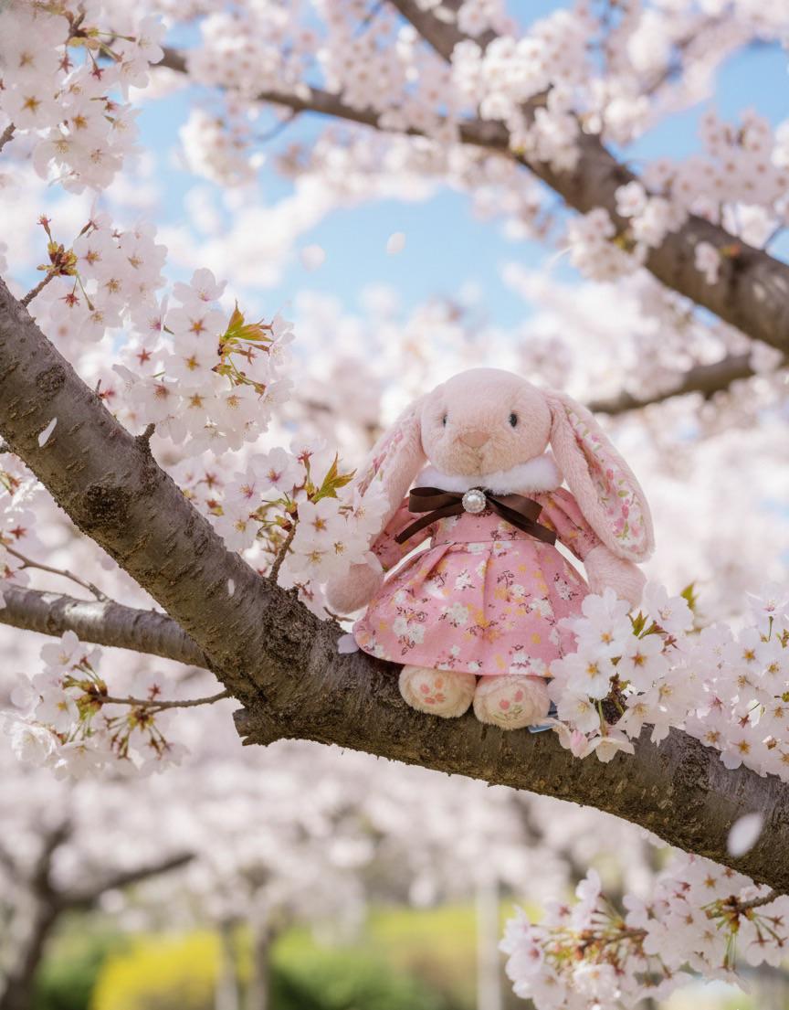 my small cherry blossom blush bunny in her new dress🐰 🌸 : r