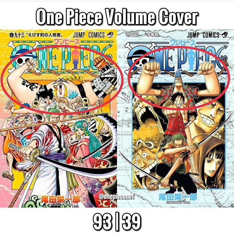ワンピース93巻の表紙と39巻の表紙の類似点。 : r/OnePiece