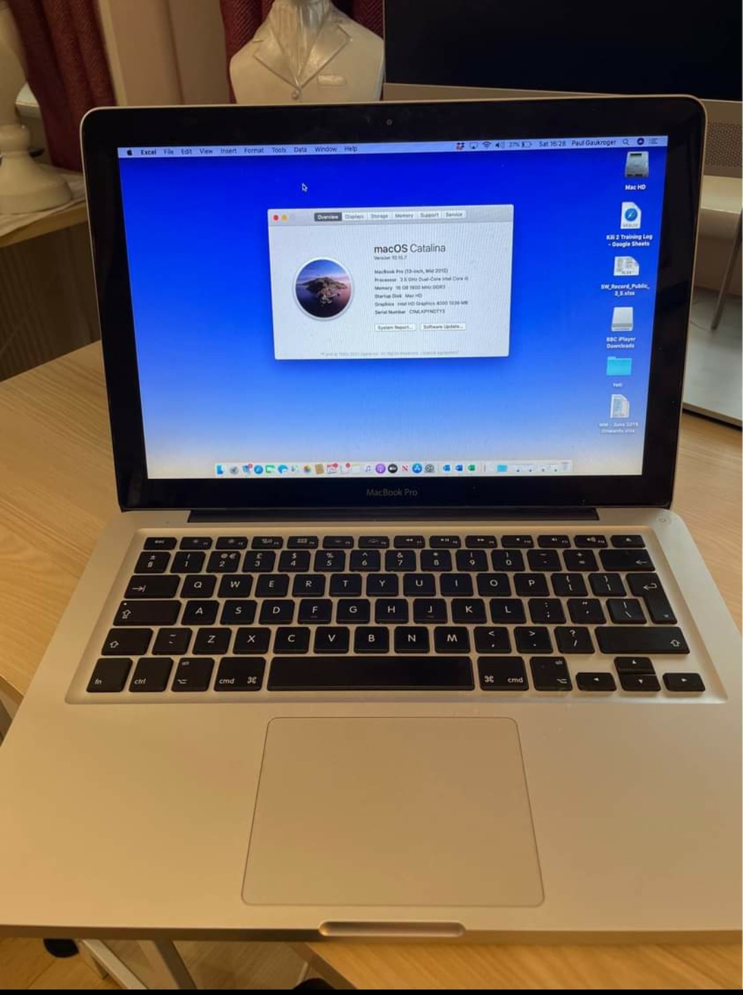 Picked up this 2012 MacBook Pro with 16GB RAM and 500GB for £170