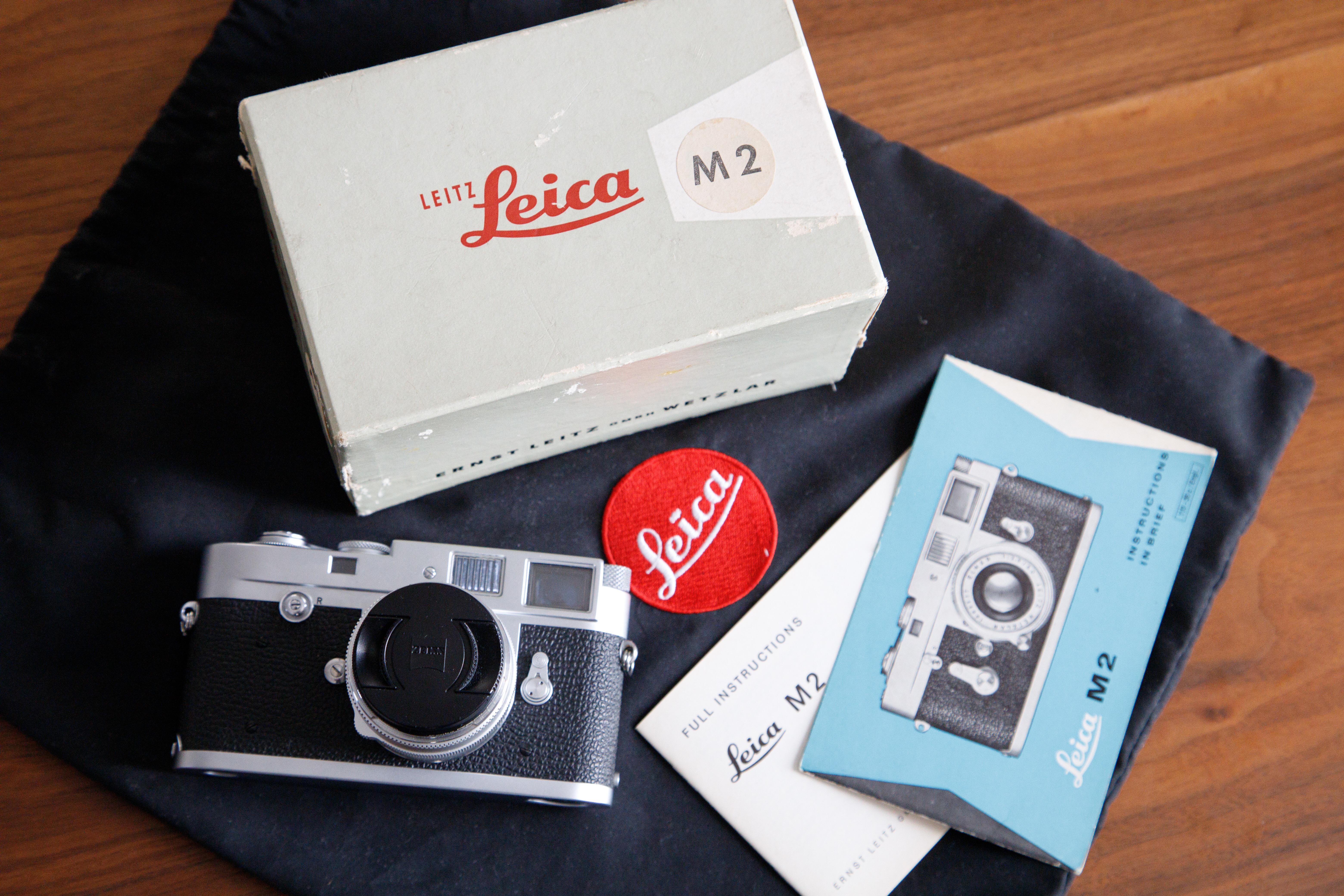 My Leica M2 button rewind with box and manuals : r/Leica