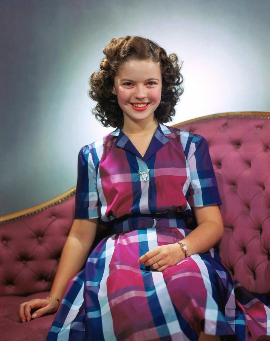 1930年代の元子役、シャーリー・テンプル。1940年代、ティーン