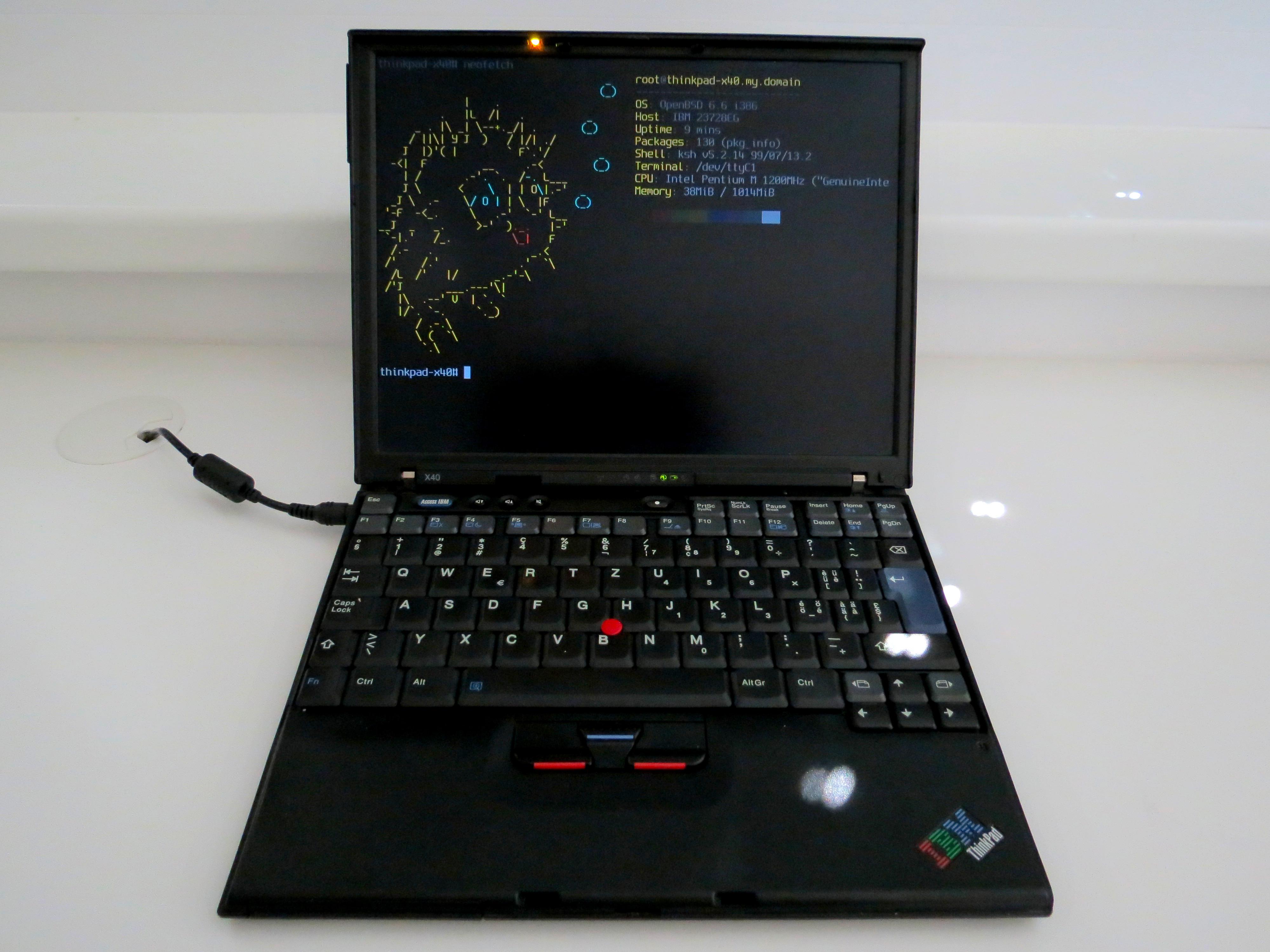 OpenBSD on my good ol' IBM ThinkPad X40 : r/openbsd