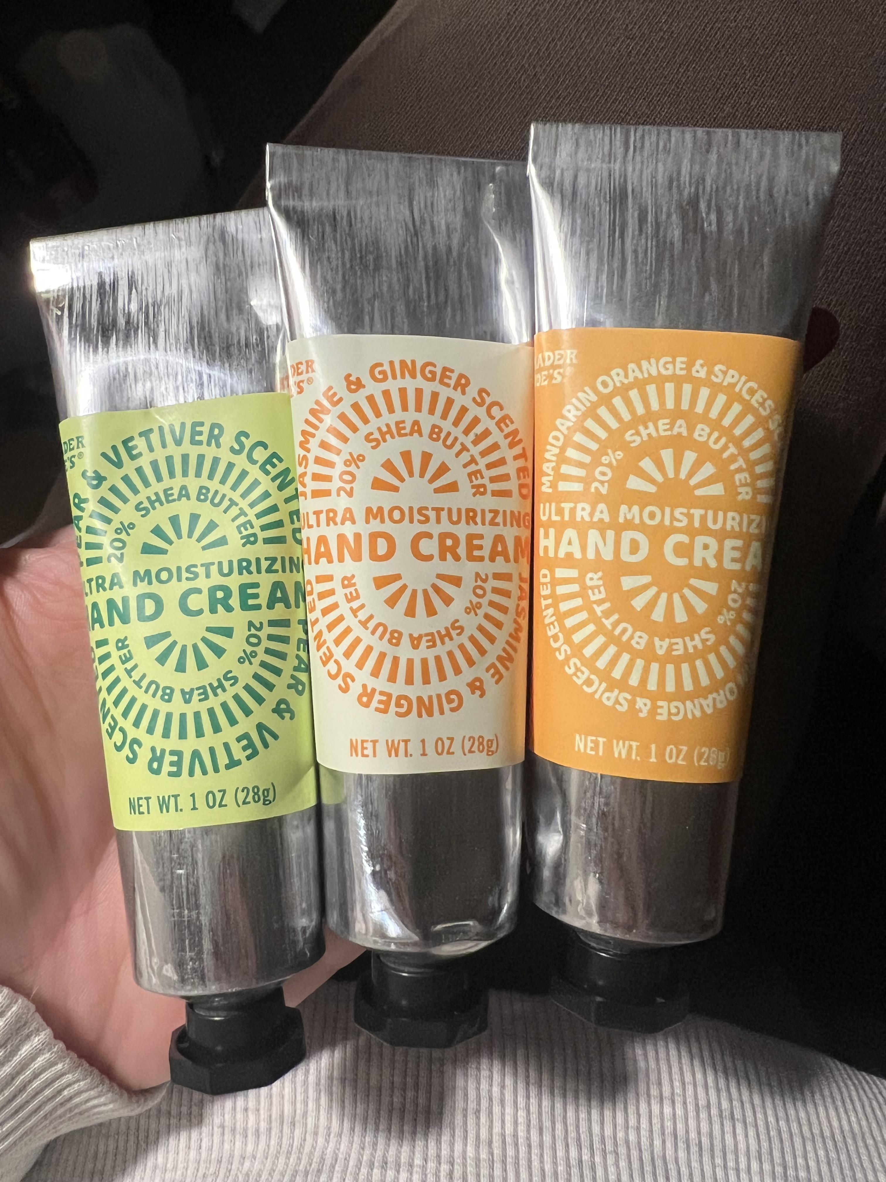 Hand Cream Trio is back! (Pear & vetiver, jasmine & ginger