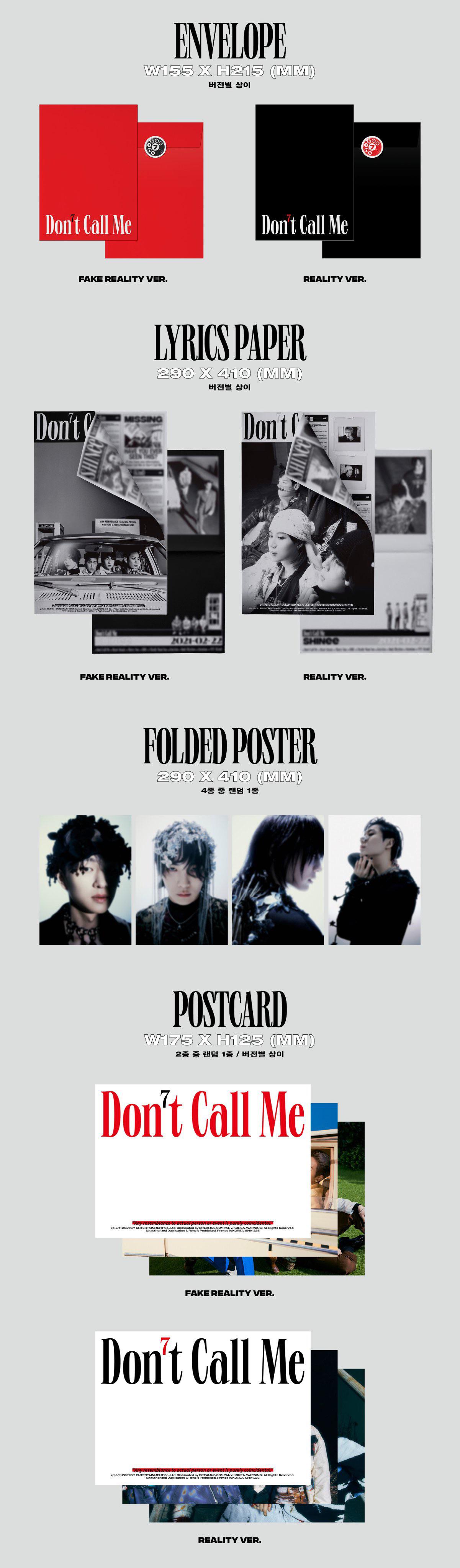 SHINee - 7th Full Album 'Don't Call Me' (Album Packaging Preview