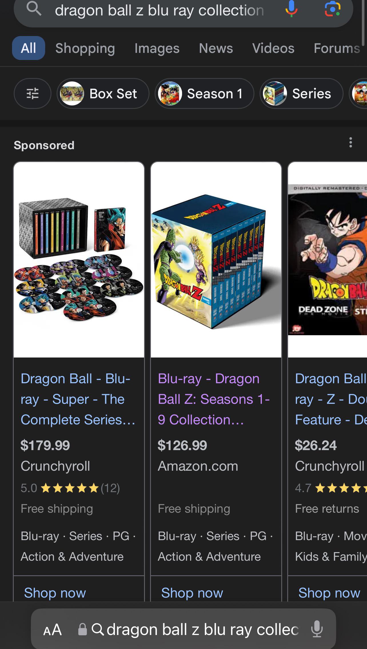 DBZ blu-ray box set : r/dbz