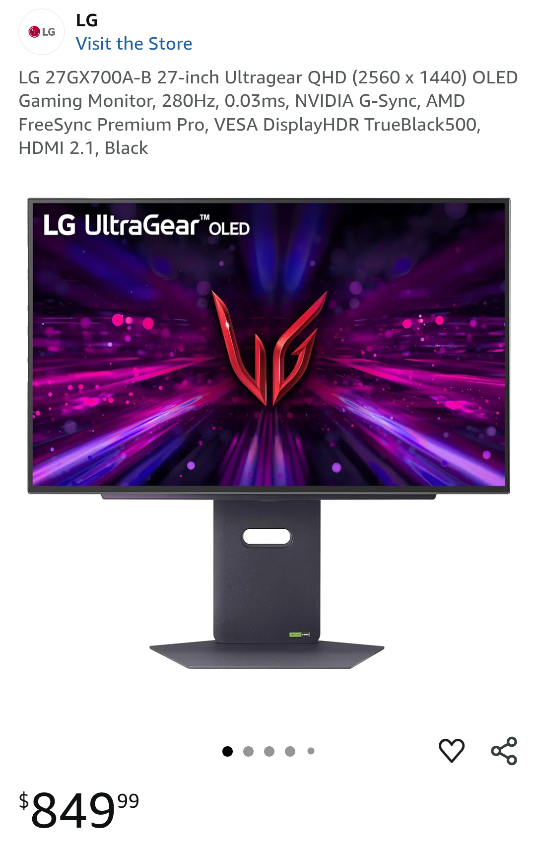 新しいLG 27GX700A OLED が発売されたよ！ : r/OLED_Gaming