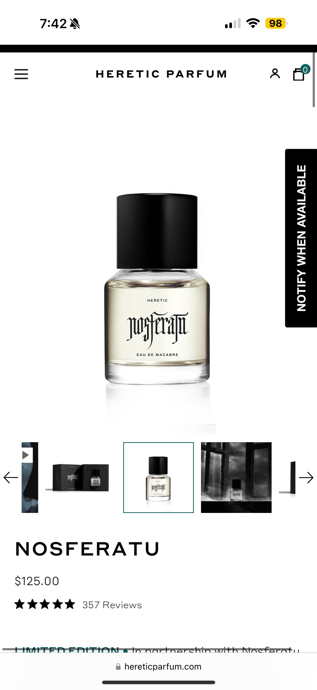 ノスフェラトゥの香水って買う価値ある？ : r/FemFragLab