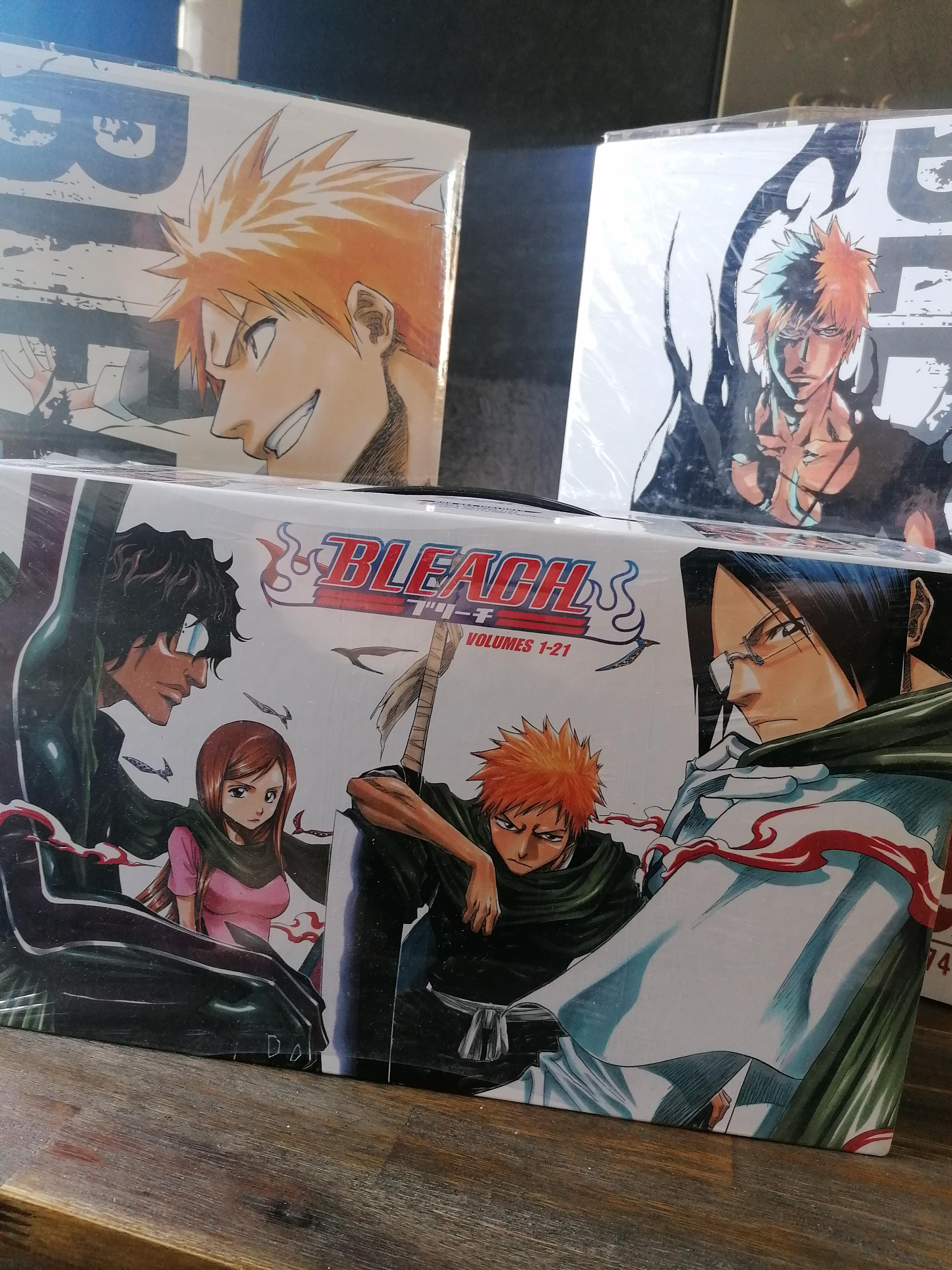 最近、ブリーチのボックスセット3つをかなり良い値段で手に入れたんだ