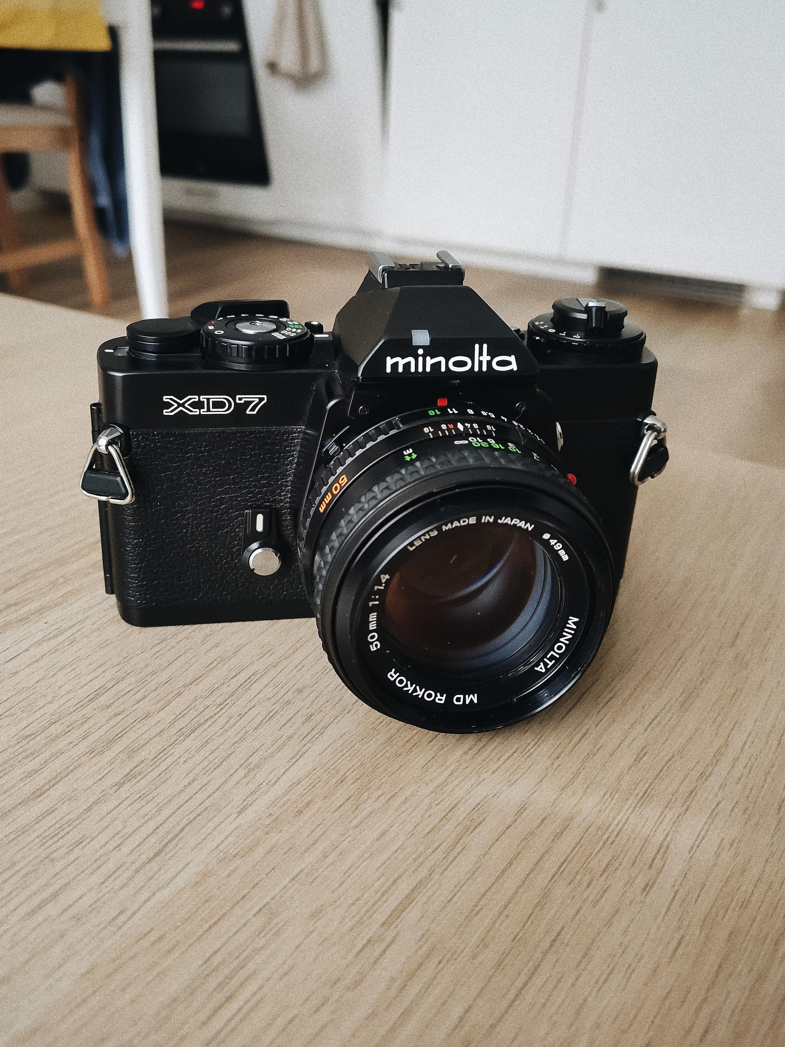 ついに、この美しいカメラでフィルム写真始めます！ Minolta XD7の