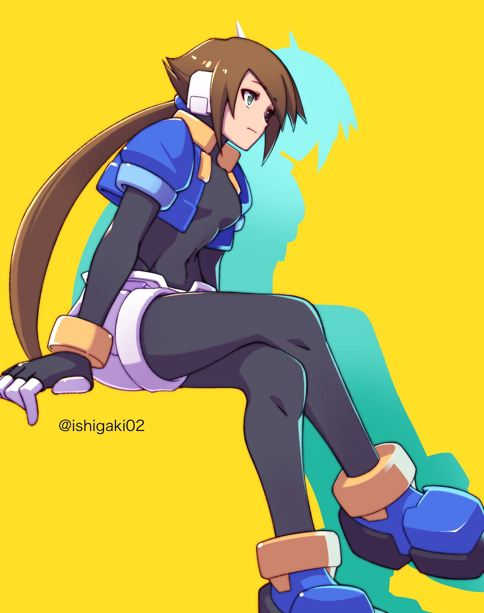 Aile artwork by ishigaki02 : r/Megaman