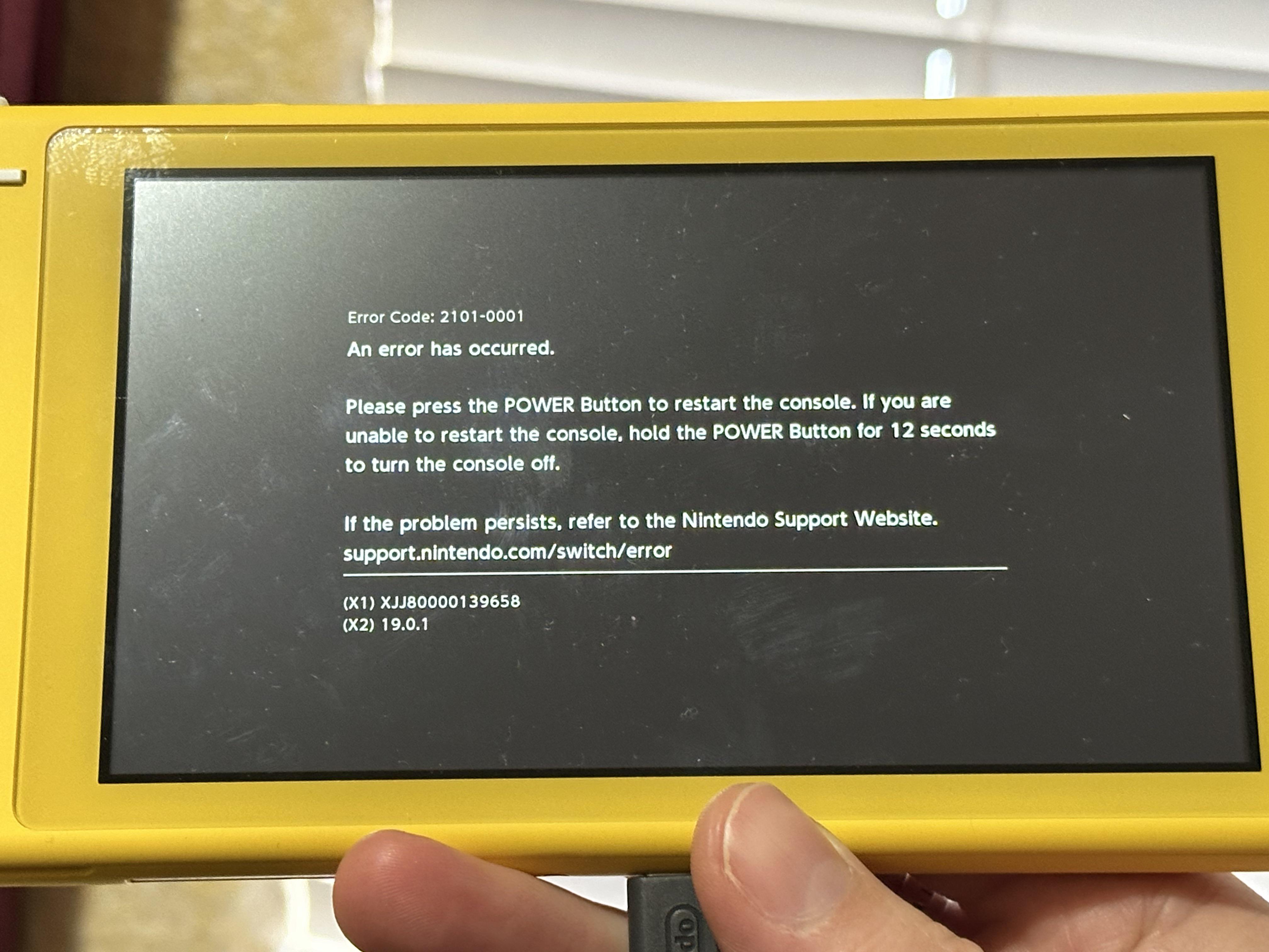 Nintendo Switch Lite Error : r/NintendoSwitch