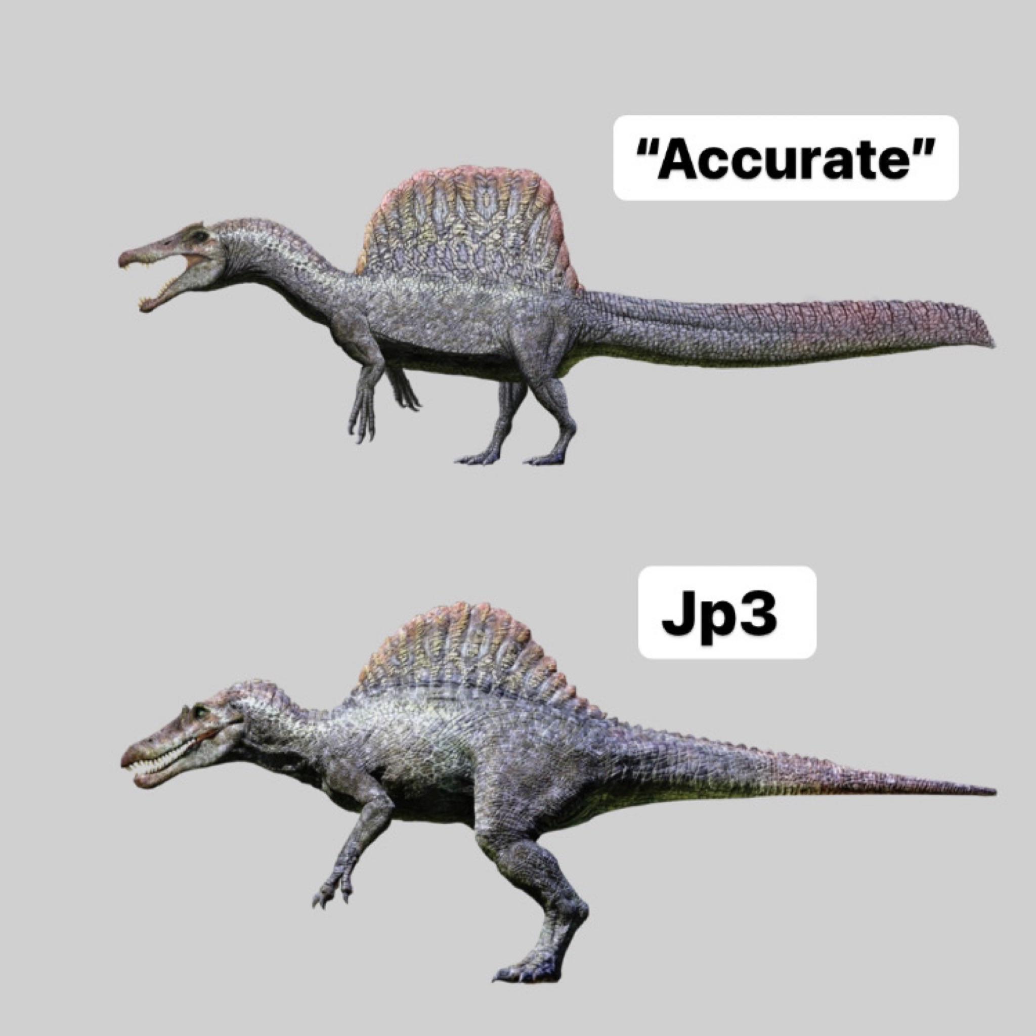 スピノサウルスがJP3の姿をしていたら、それは頂点捕食者と見なされる