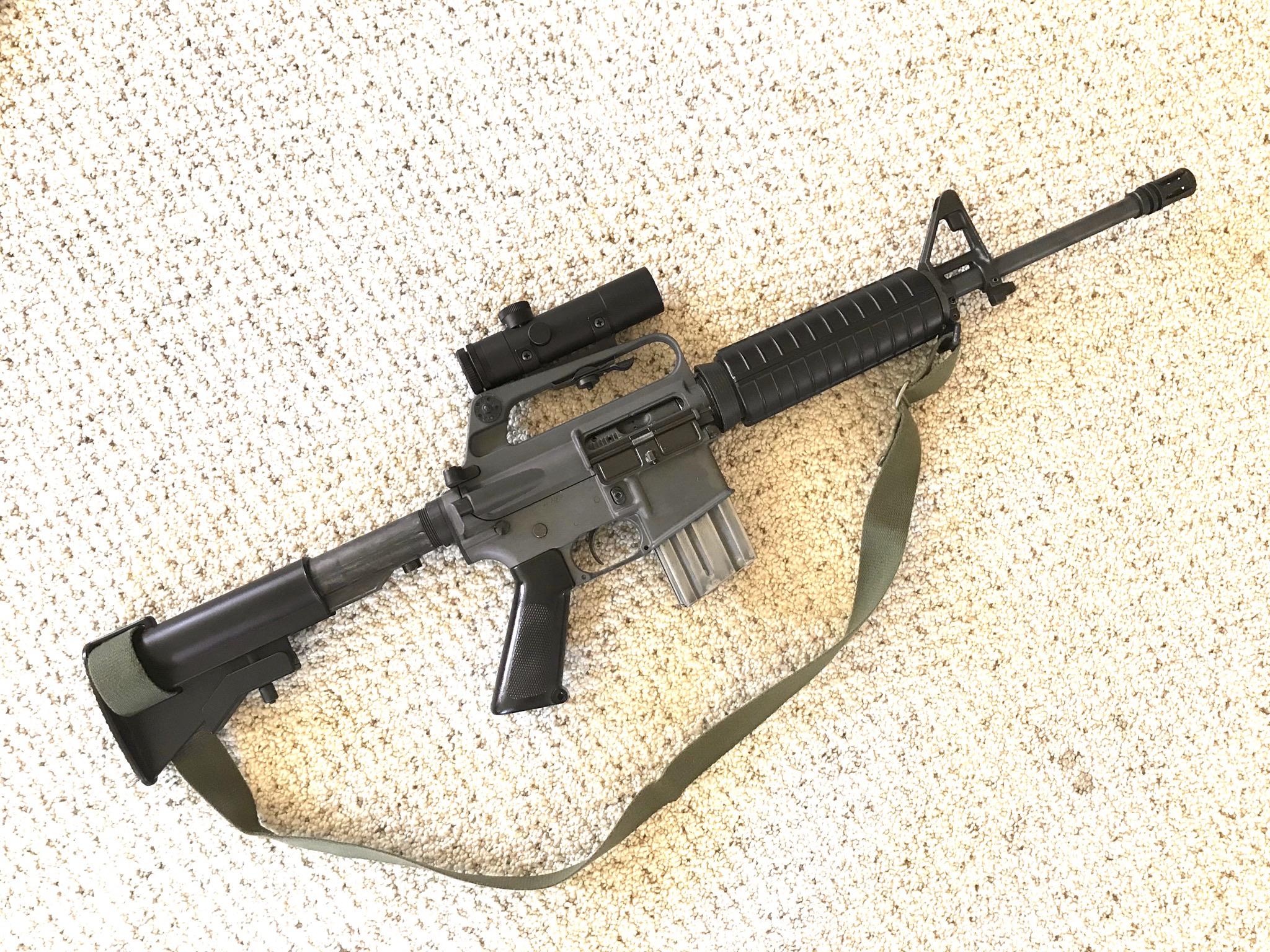 レプリカのColt 4X20スコープ、やっと届いた。俺のレトロARカービン