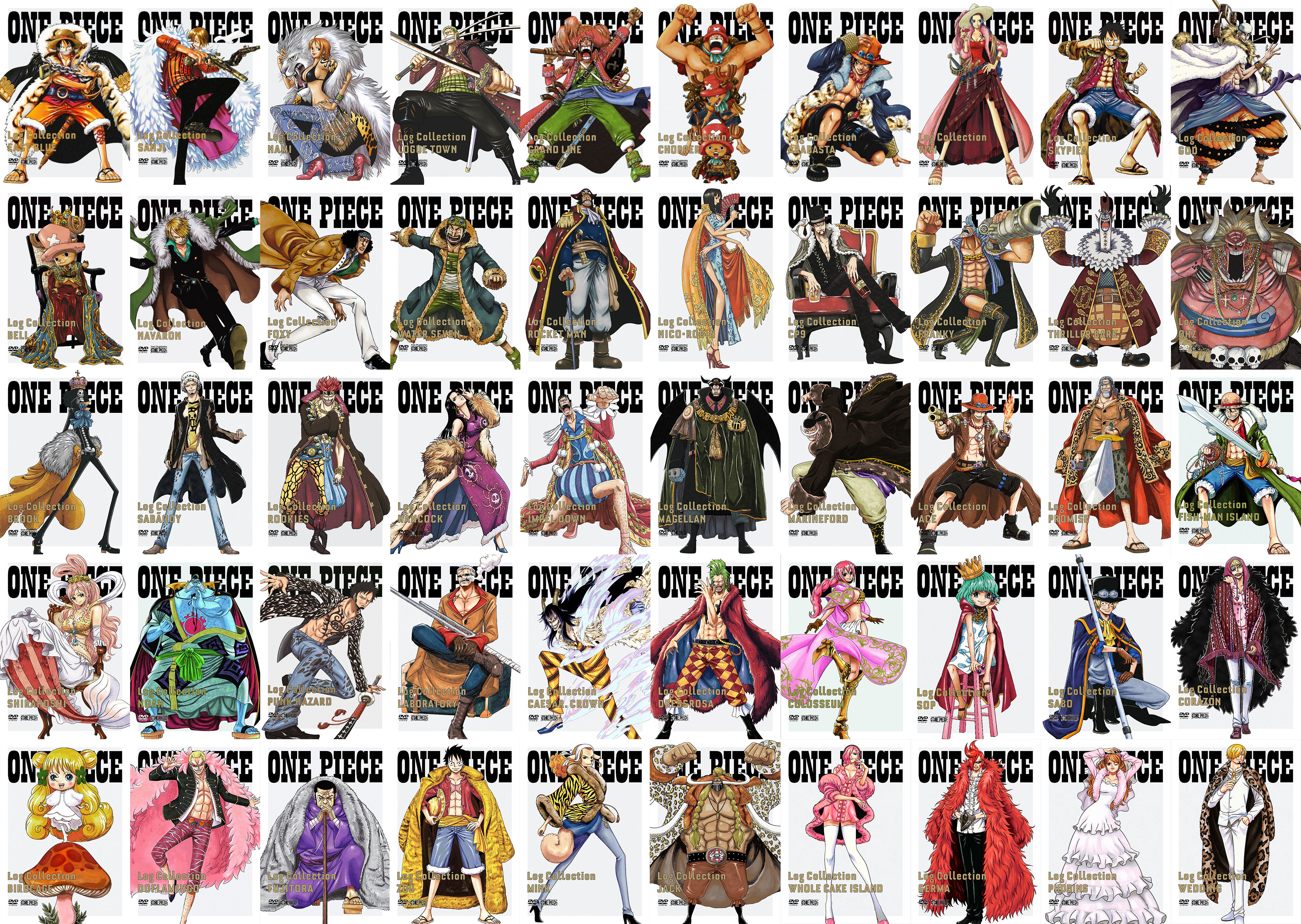 One Piece anime log collection cover compilation : r/OnePiece